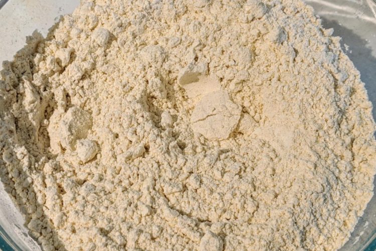 Gluten-free flour in a bowl
