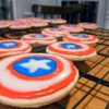 Captain America sugar cookies