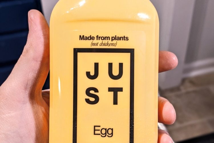 A bottle of JUST Egg
