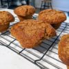 Muffins on cooling rack, right-side-up