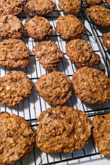 Allergy-friendly pumpkin chocolate chip oatmeal cookies